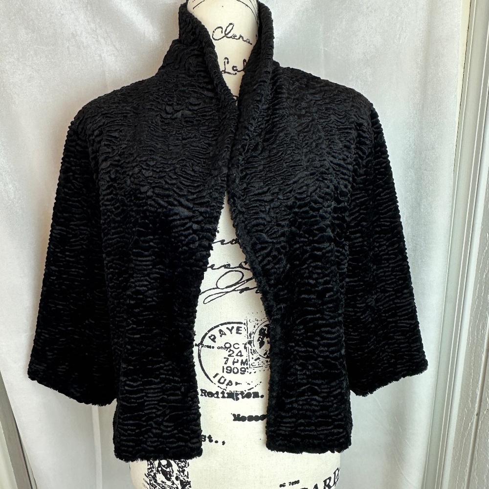 Vintage Jacket Taffeta Lined Women's Large Excellent Condition